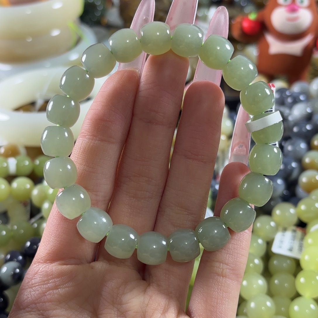 和田玉未镶嵌手链355