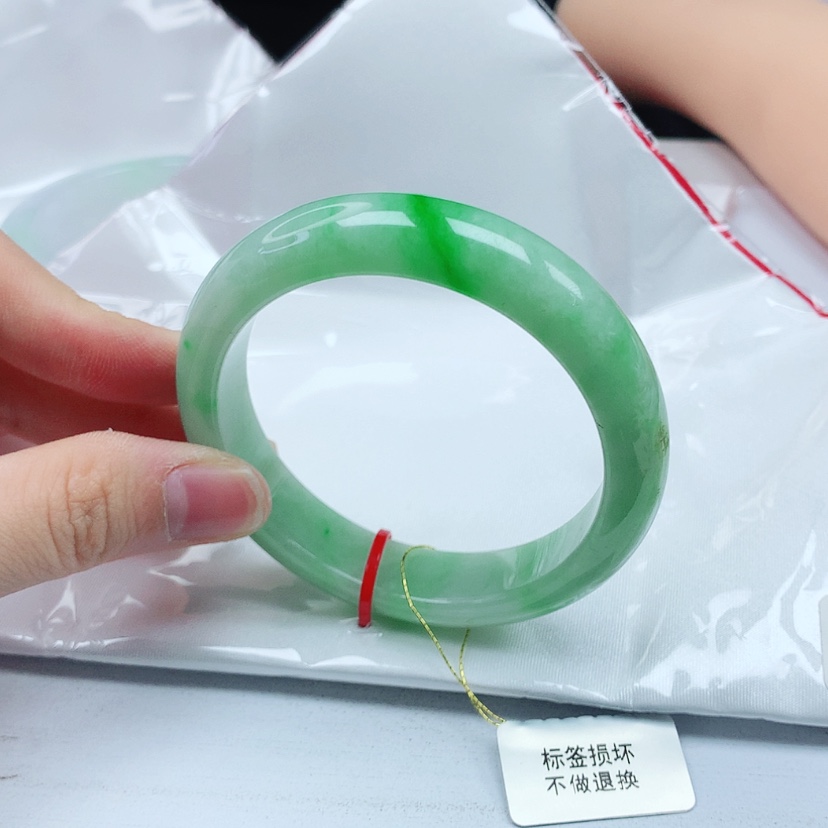 【闪购商品】翡翠手镯未镶嵌天然缅甸a货手镯53