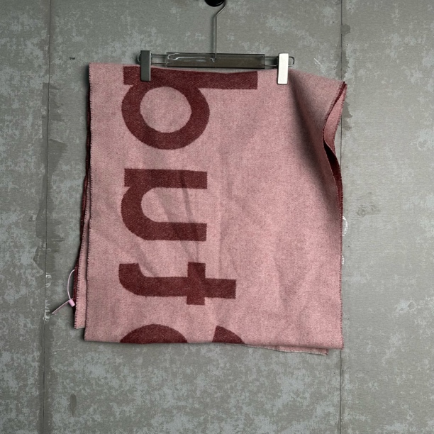 未使用 Acne studio AcneStudio/双色字母logo围巾/15432/JP