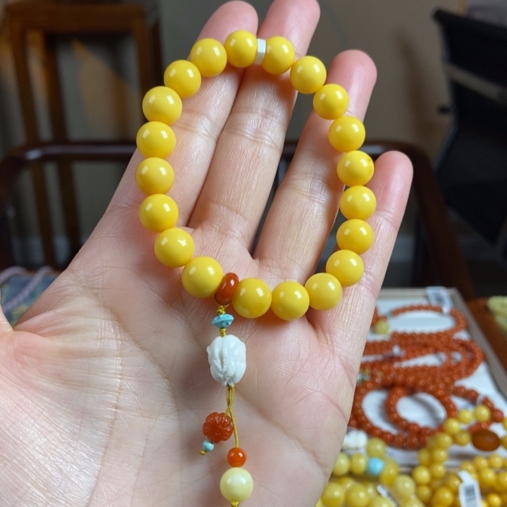 琥珀手链未镶嵌蜜蜡手串9