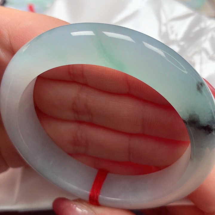 翡翠手镯未镶嵌冰胶胶18