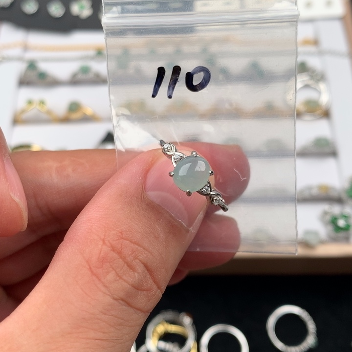 未镶嵌戒指翡翠110