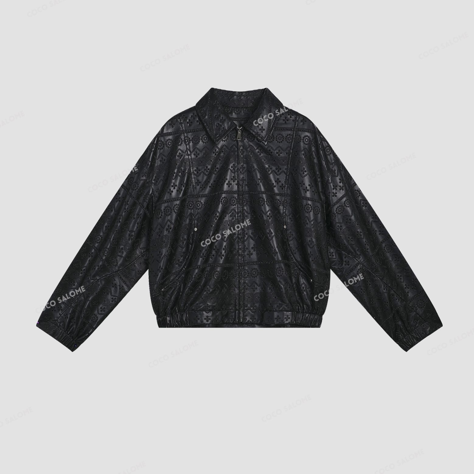 安安推荐【镂空皮衣】镂空绣花设计百搭皮衣BW25C51021-PY