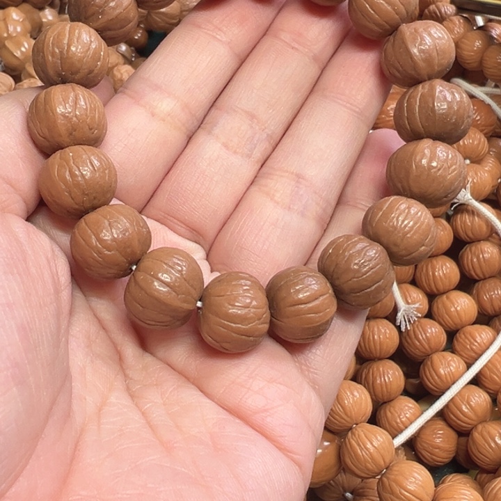 核桃原皮南瓜手串单圈福利