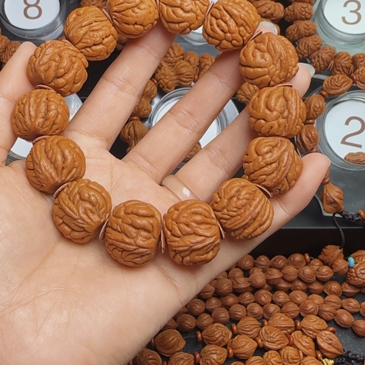 境***转桃核手串龙纹桃核