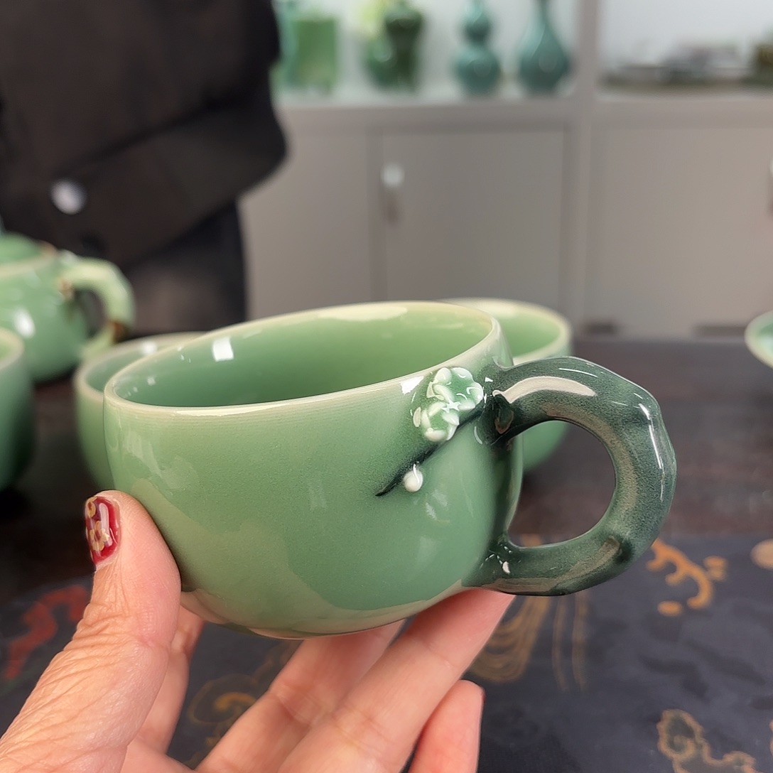 哈***呀小米茶器龙泉云间青瓷