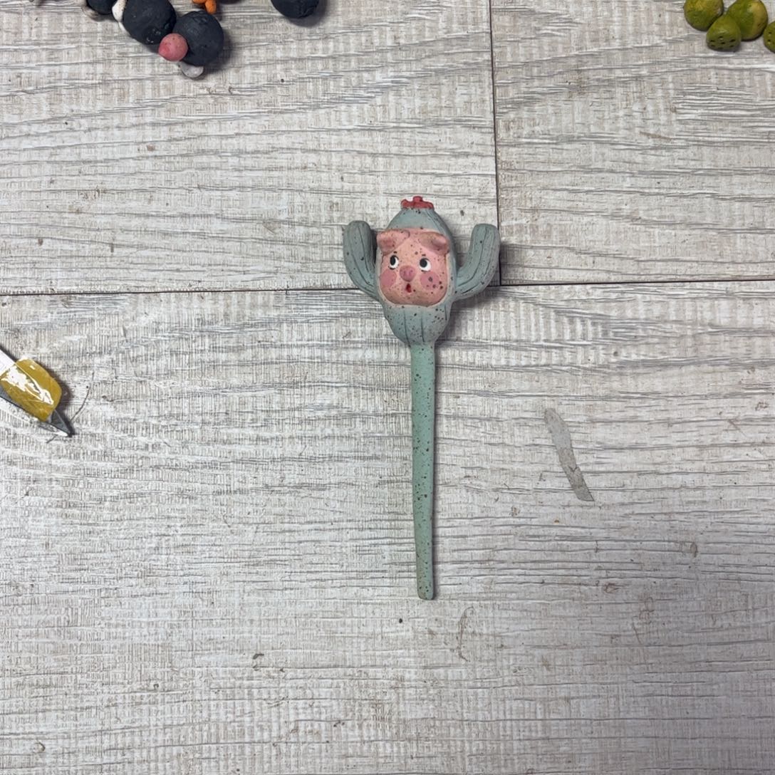 那***.泥塑古镇炻陶花盆