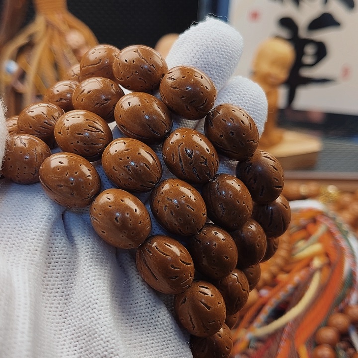 桃核手串我****?12加枣珠60颗