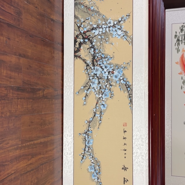 国画带框尺寸48*163厘米