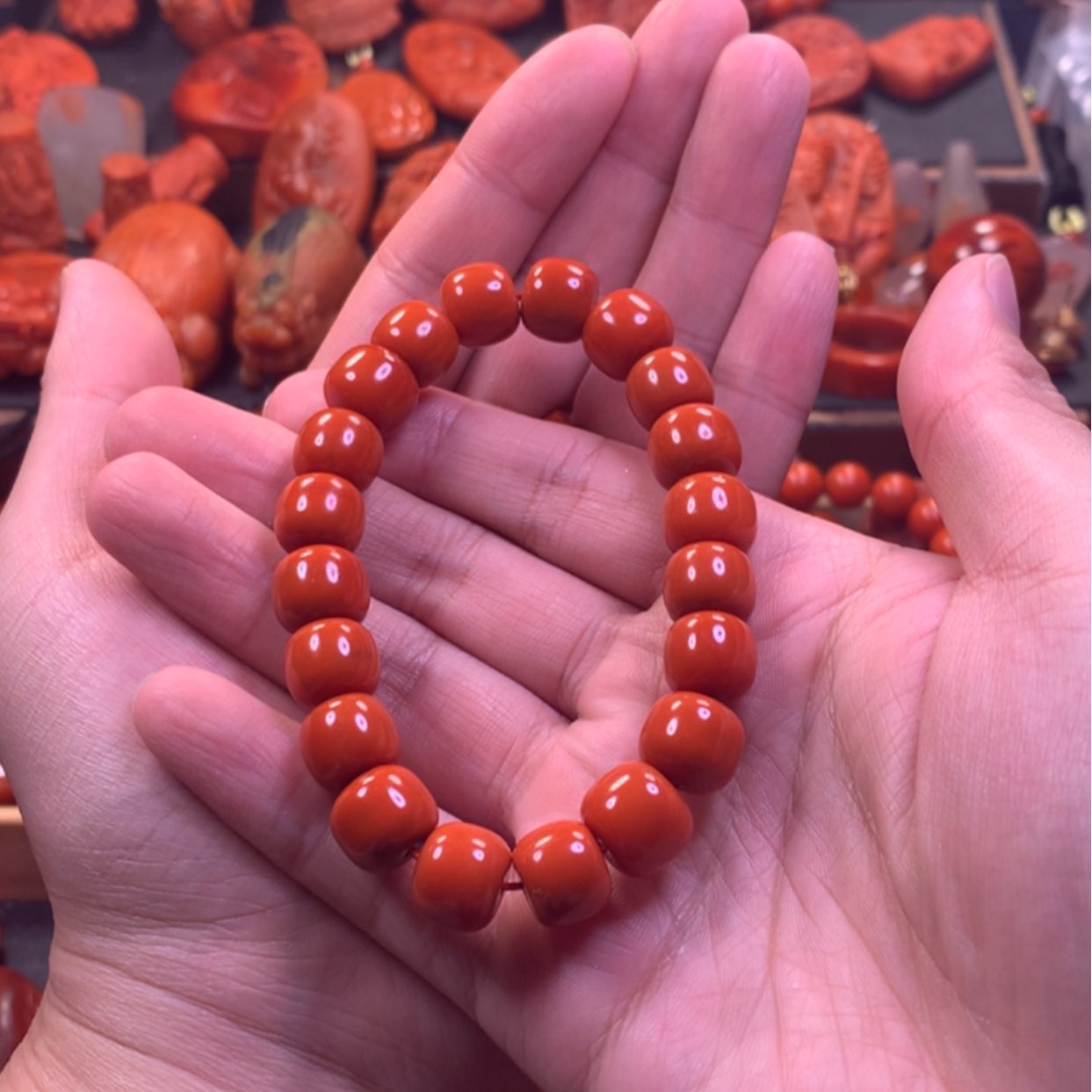 【闪购商品】未镶嵌高品单圈手串南红玛瑙