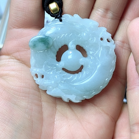 翡翠颈饰未镶嵌天然缅甸翡翠a货