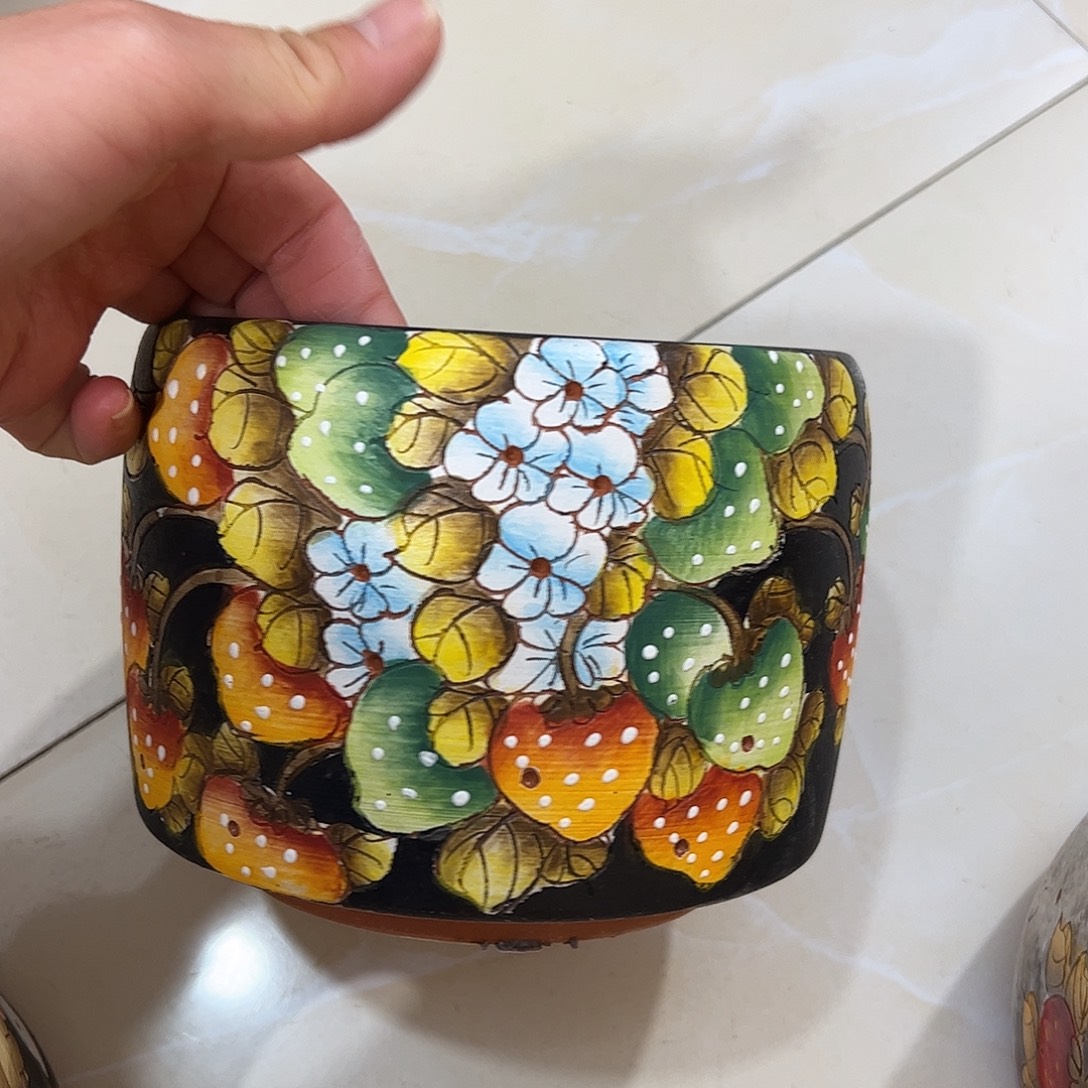 景德镇炫彩手绘口14高12.5