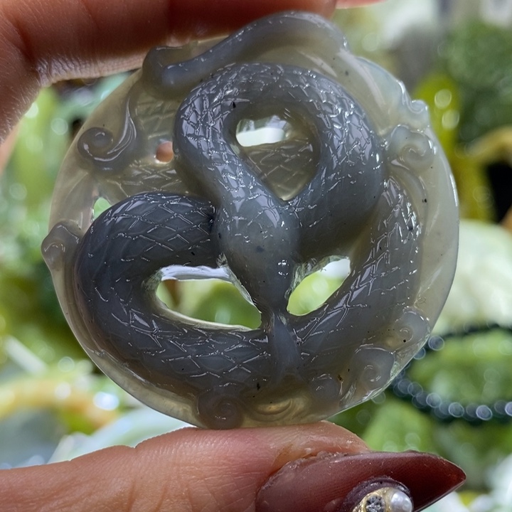 岫玉未镶嵌岫玉吊坠