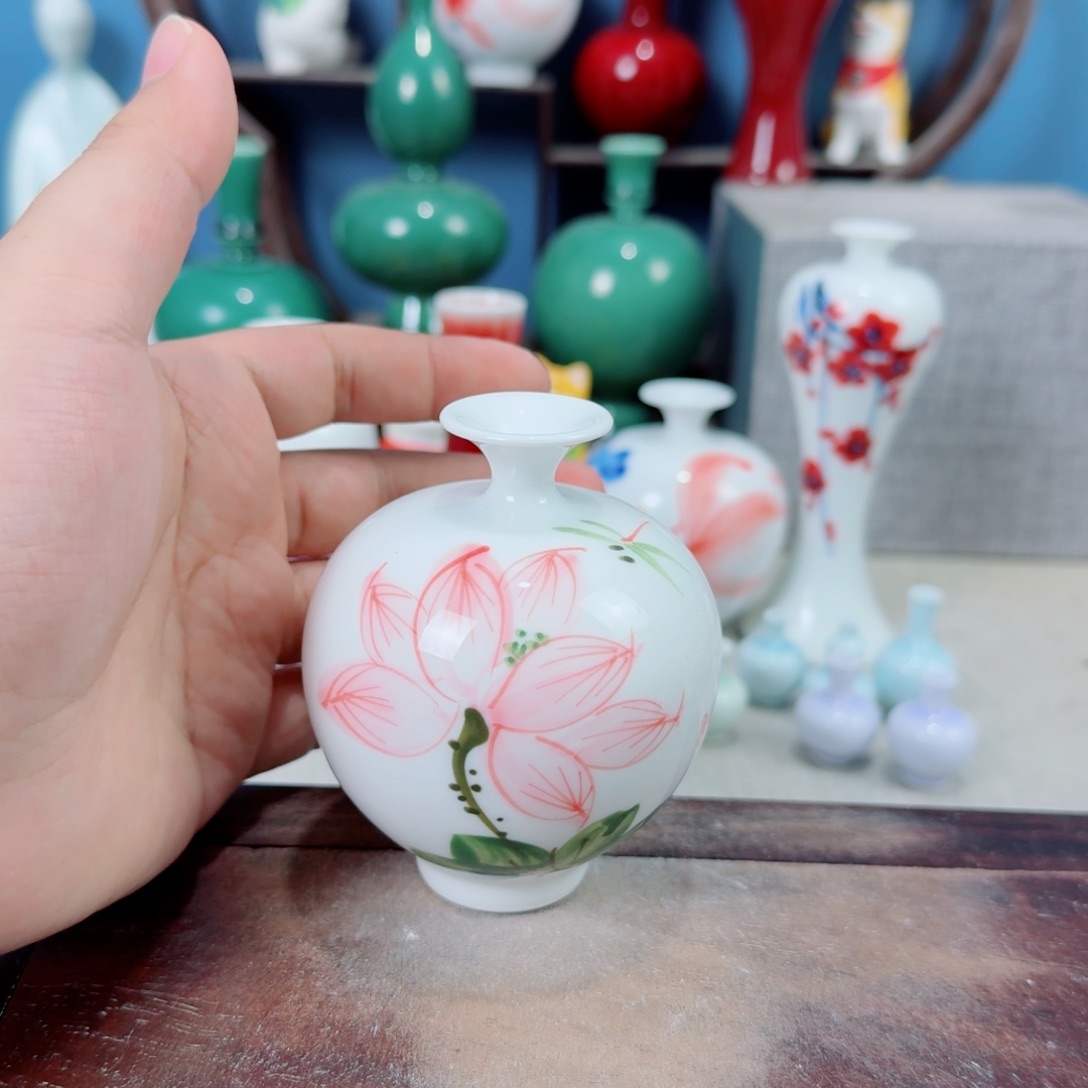陶瓷手工小花器摆件
