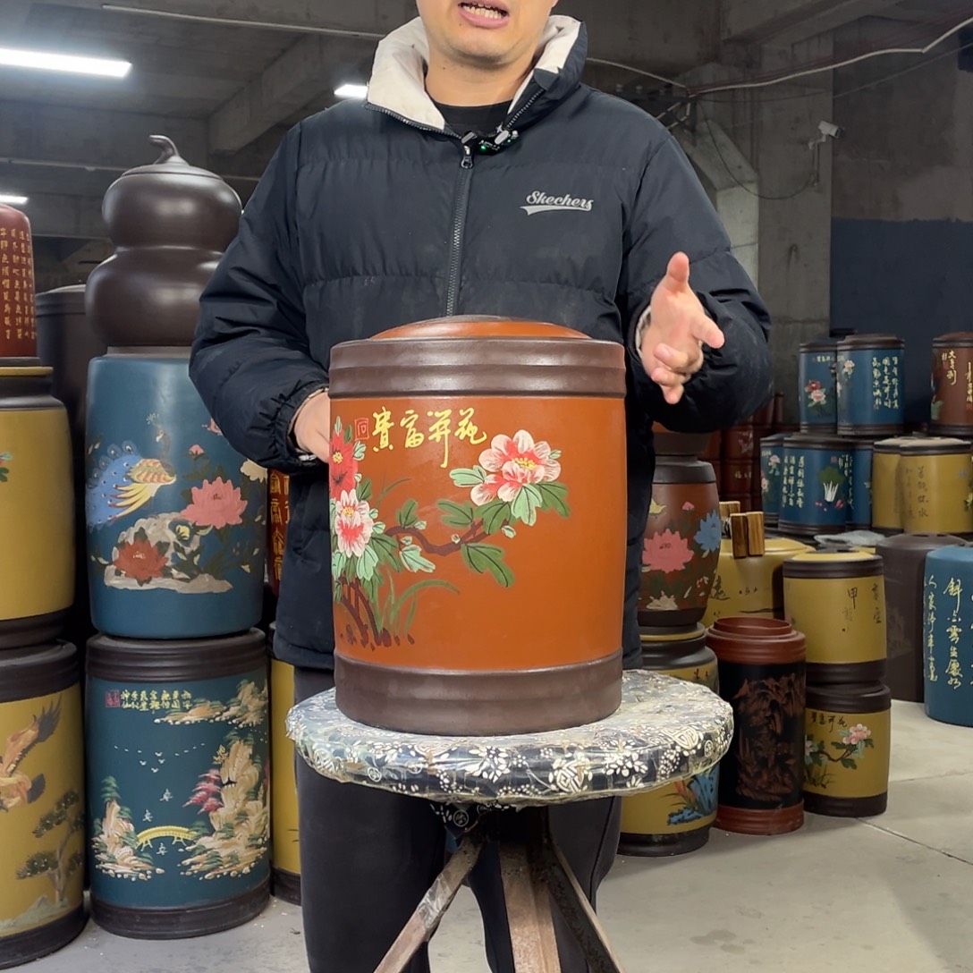 宜兴原矿紫砂茶叶罐