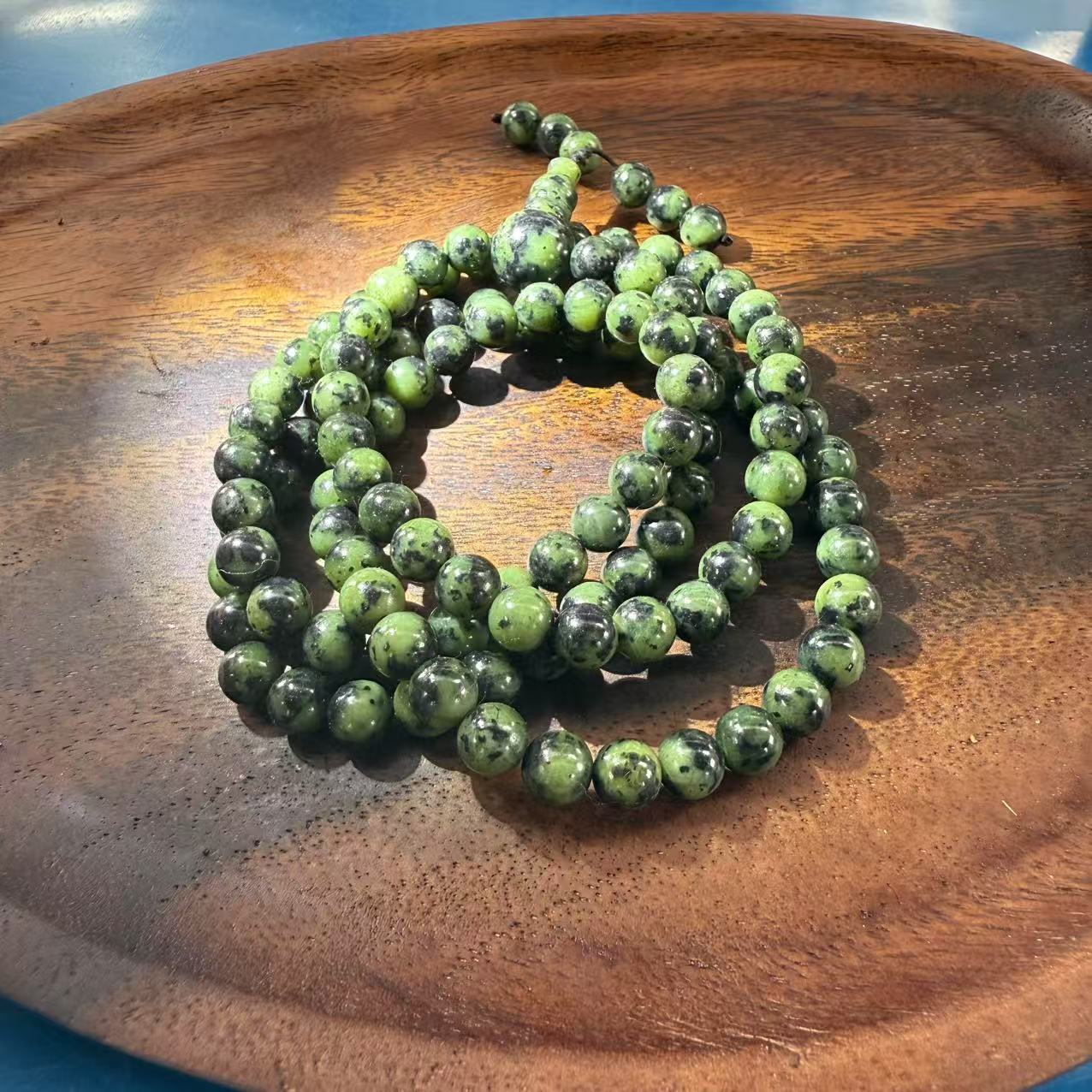 非金属陶瓷项链 项链佛珠108颗藏玉珠链西藏雅鲁藏布江藏玉佛珠