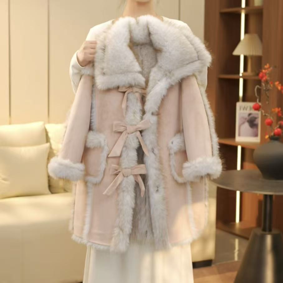 boboe/波波鹅女童冬季新款时尚百搭加绒加厚棉服外套--Y5990