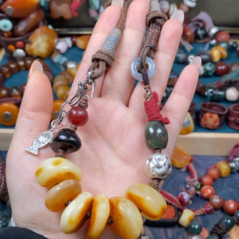 【闪购商品】蜜蜡颈饰未镶嵌项链