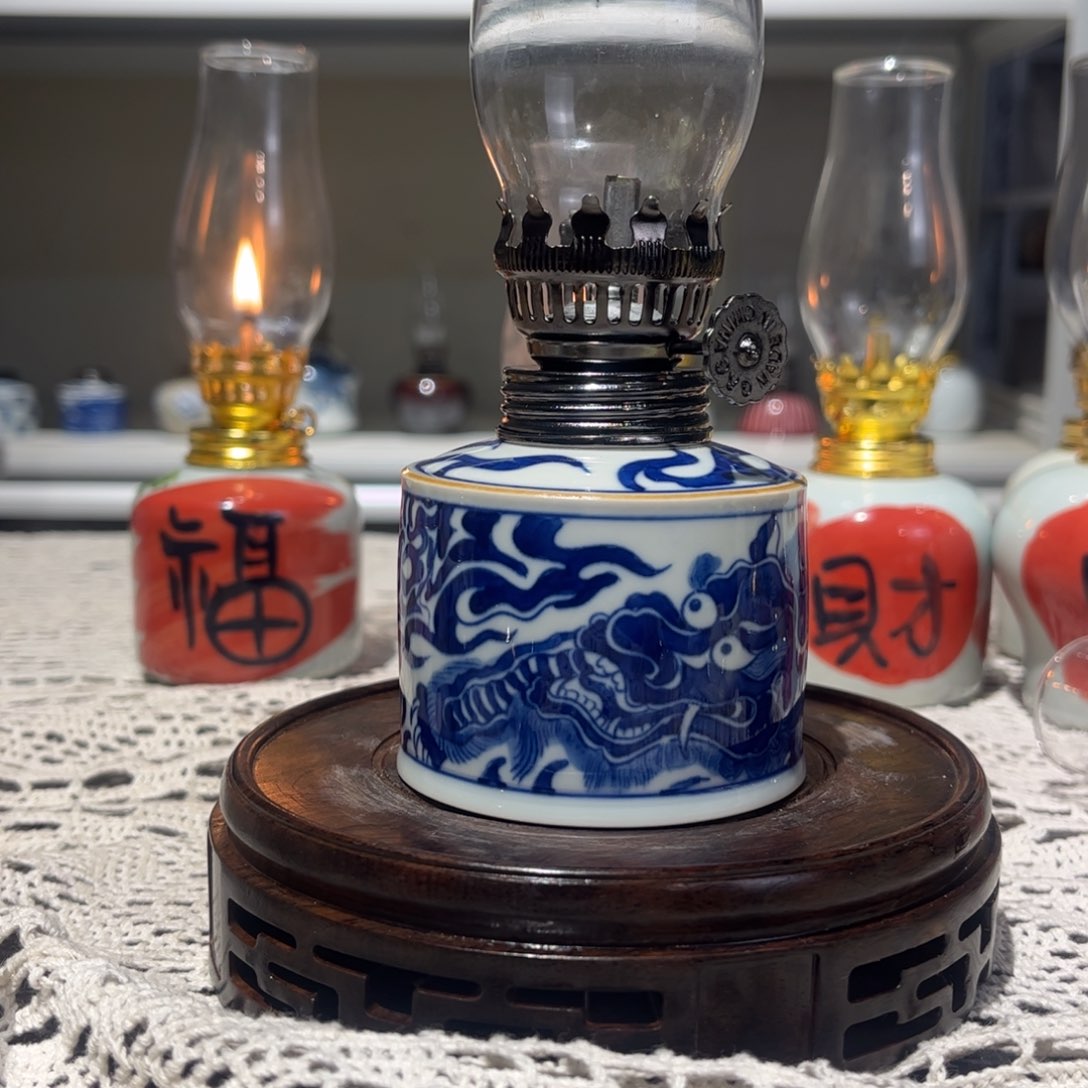 摆件景德镇陶瓷香薰灯