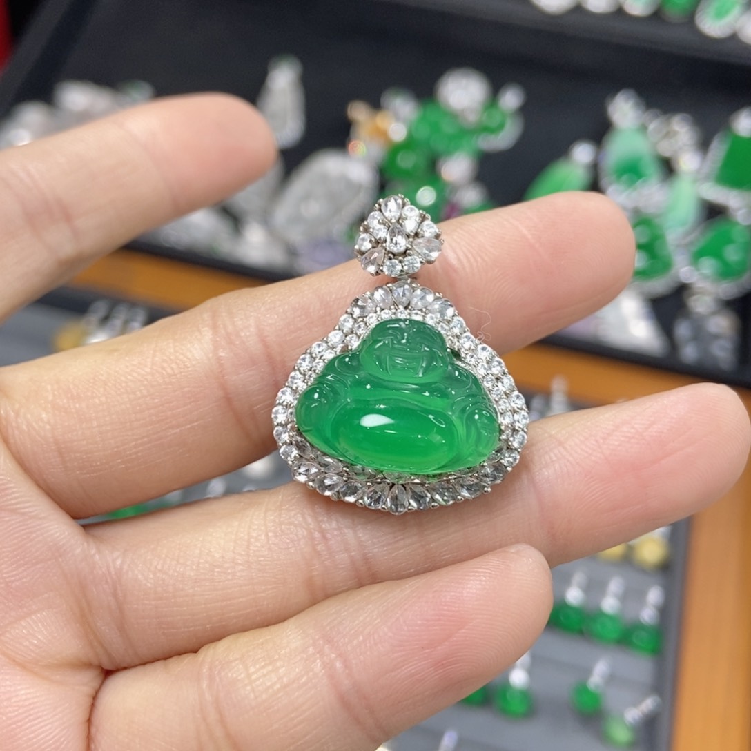 玛瑙/玉髓吊坠(不含链)银S925镶嵌川**?