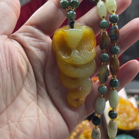 岫玉挂件未镶嵌挂件