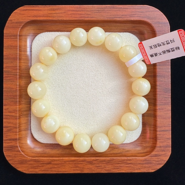 天然白蜜蜡手串10➕13.4克