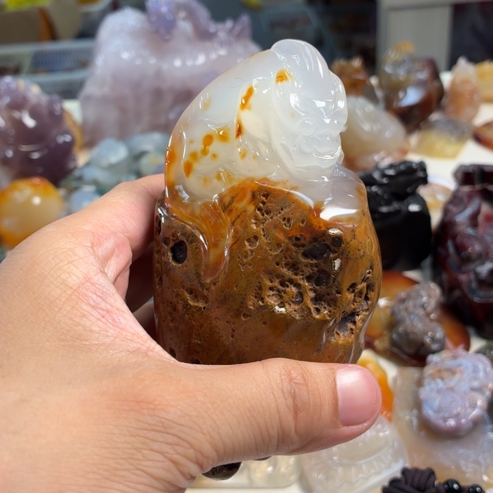 玛瑙/玉髓未镶嵌吊坠(不含链)