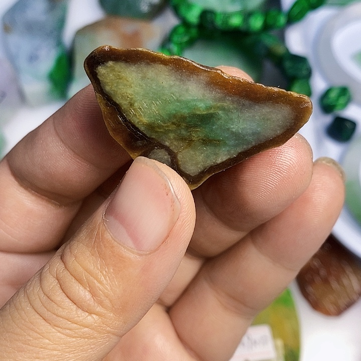 五***哥翡翠散珠天然翡翠A货挂件