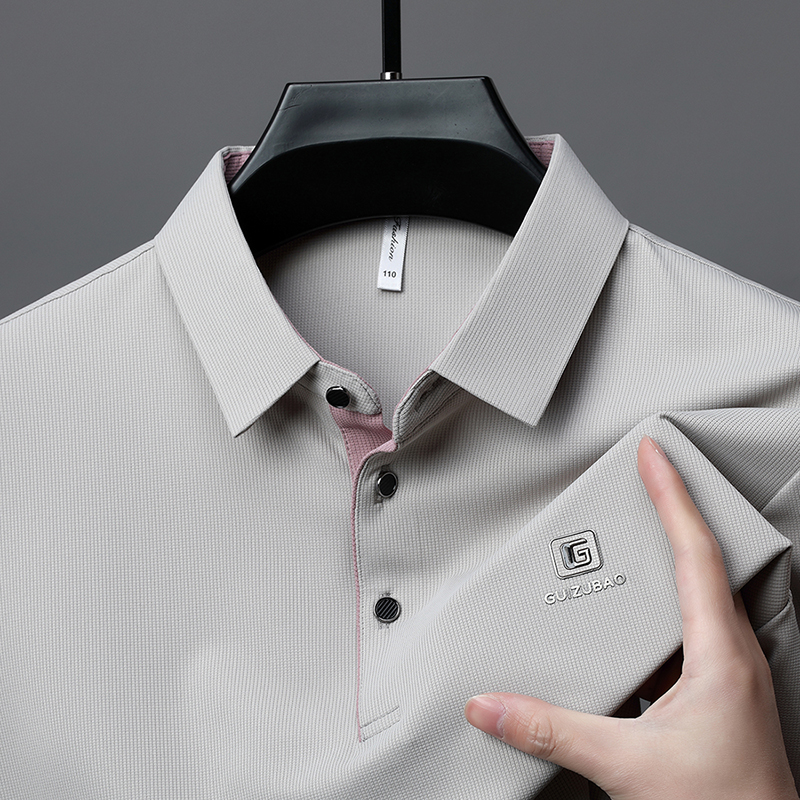 【轻奢无痕】新款夏季短袖Polo男士中年休闲时尚Polo领T恤衫上衣男