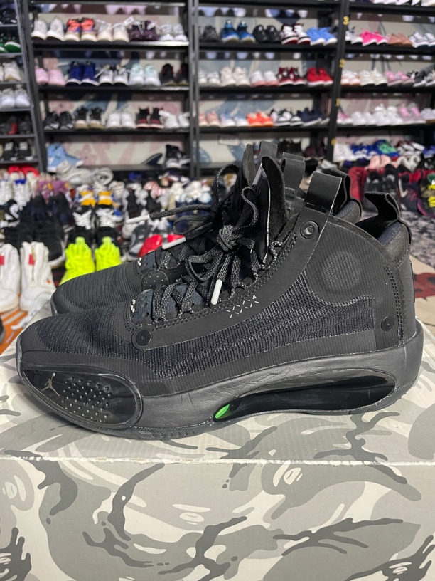 95新 AIR JORDAN 43码275/Air Jordan 34 缓震支撑 篮球鞋 黑猫 