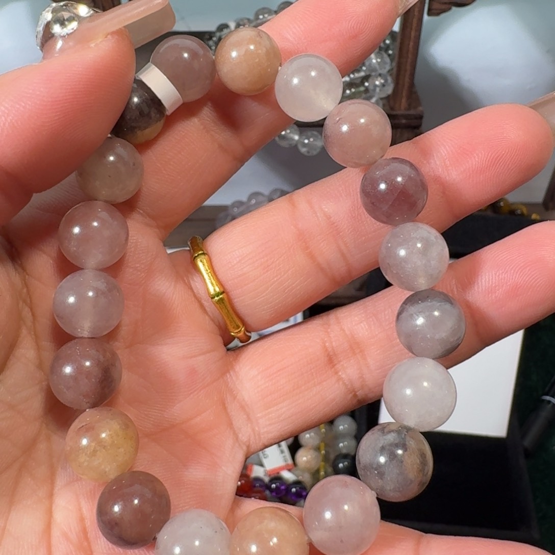 查罗石手串未镶嵌天然紫罗兰