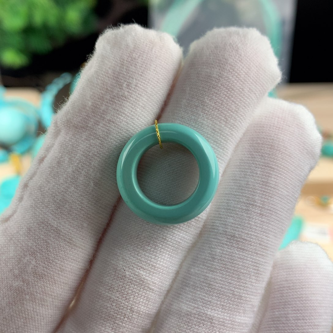 绿松石跑环卡11.5未镶嵌