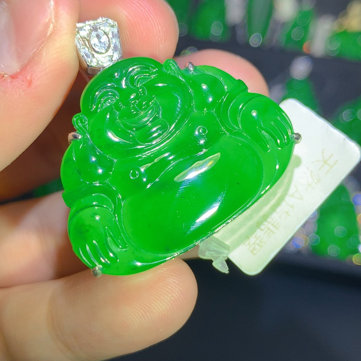 【闪购商品】翡翠吊坠(不含链)银S925镶嵌