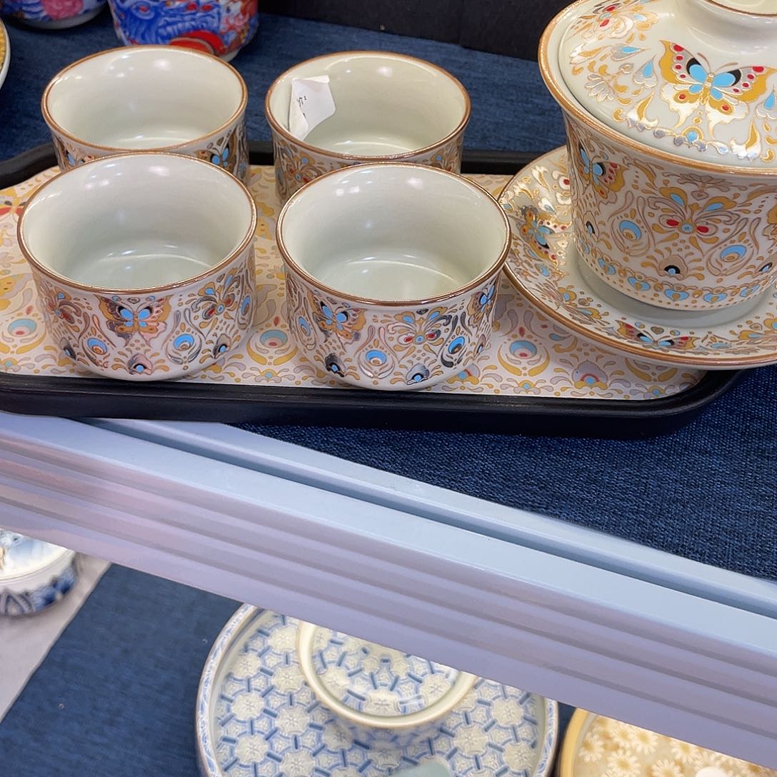 陶景德陶瓷盖碗茶具