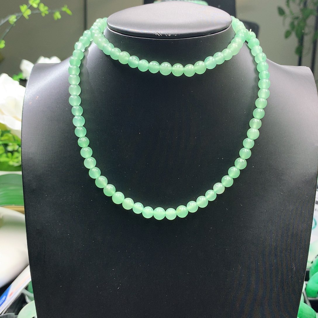 石英质玉珠串未镶嵌