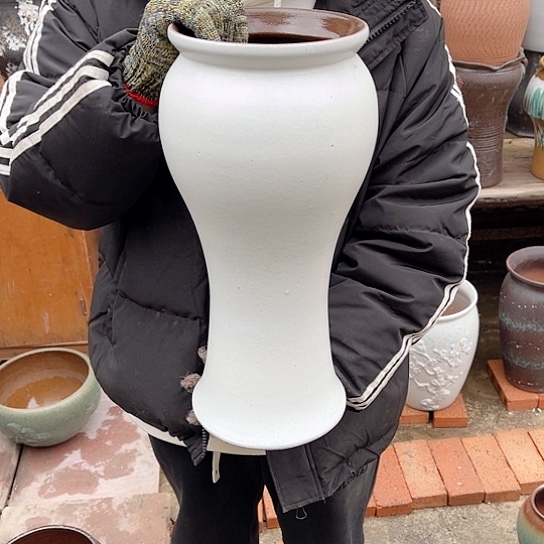 紫砂花盆高度42口径17无孔