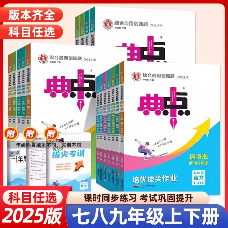 2025春初中典中点七八九年级语数英物化同步训练练习册
