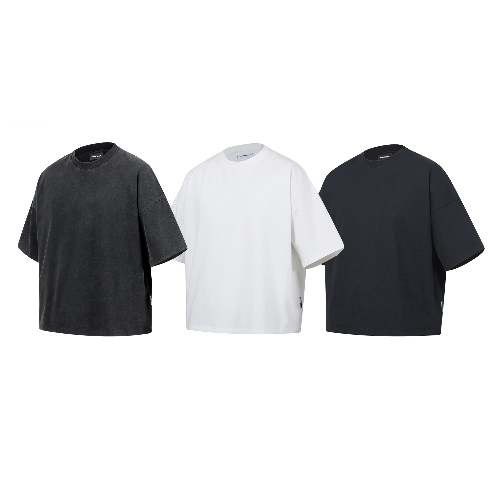 Expensive Taste 纯棉休闲基础短宽BOXY版型纯色素色T恤短袖