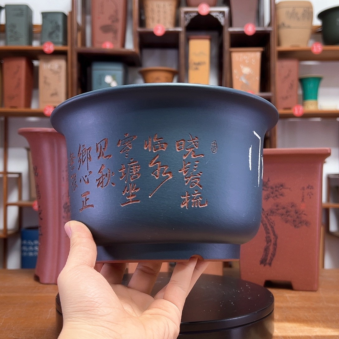 紫砂花盆周之夏精品紫砂花盆