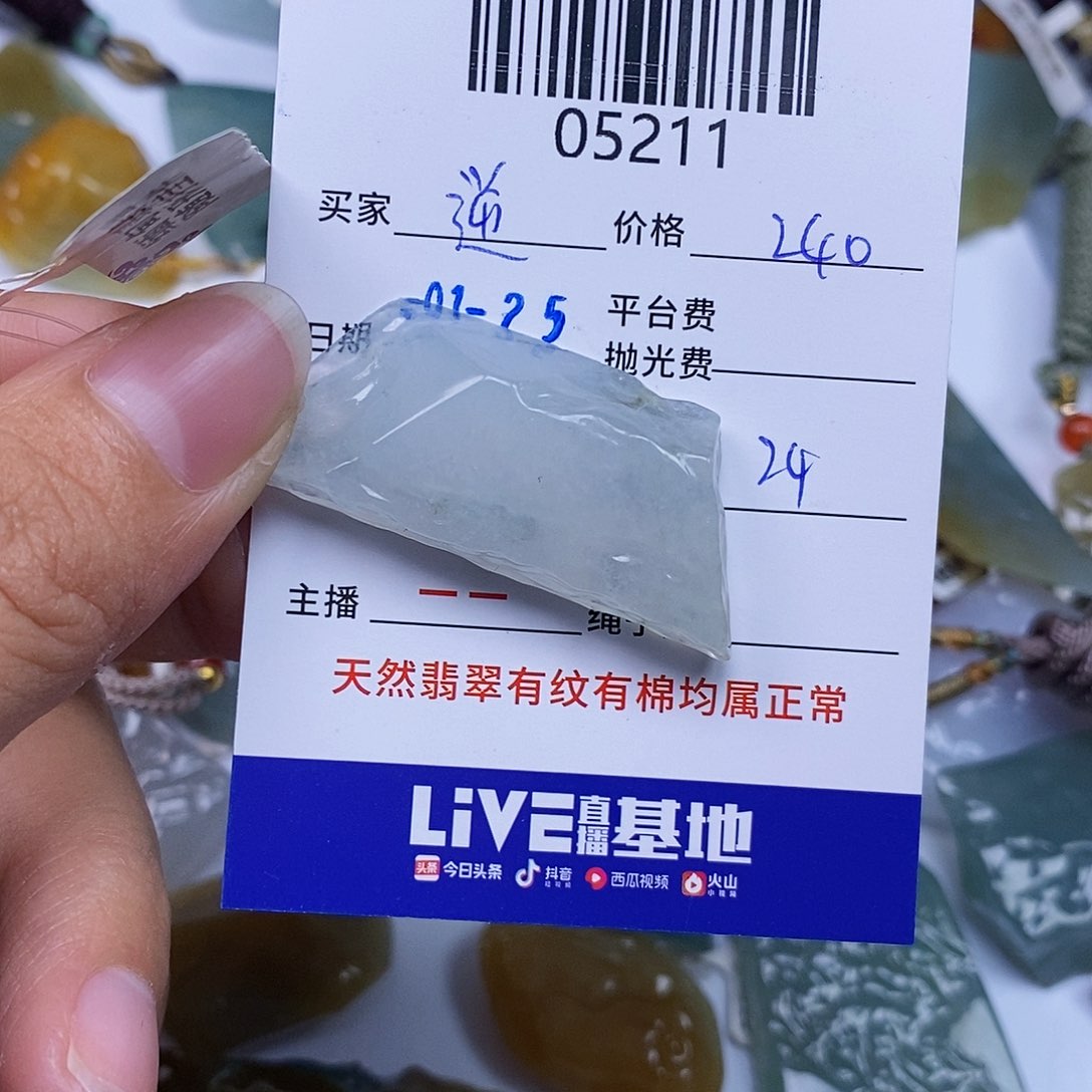 翡翠颈饰未镶嵌逆**行