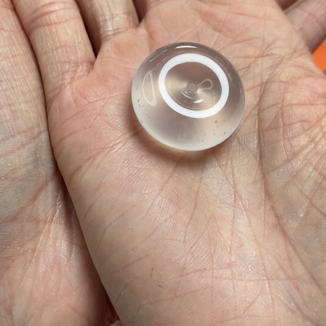 石英质玉平安扣未镶嵌狐*