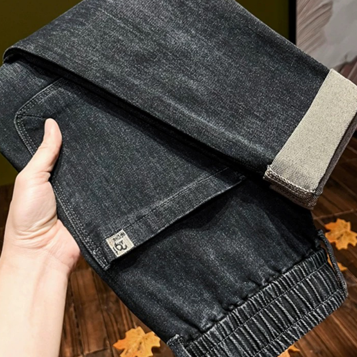 G6-杂款加绒加厚牛仔裤女士