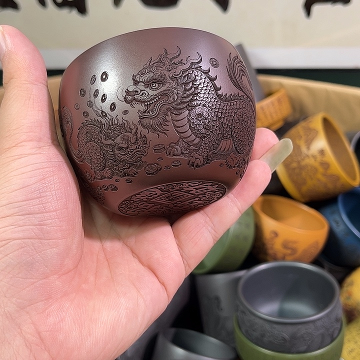 茶杯紫砂全手工紫砂主人杯
