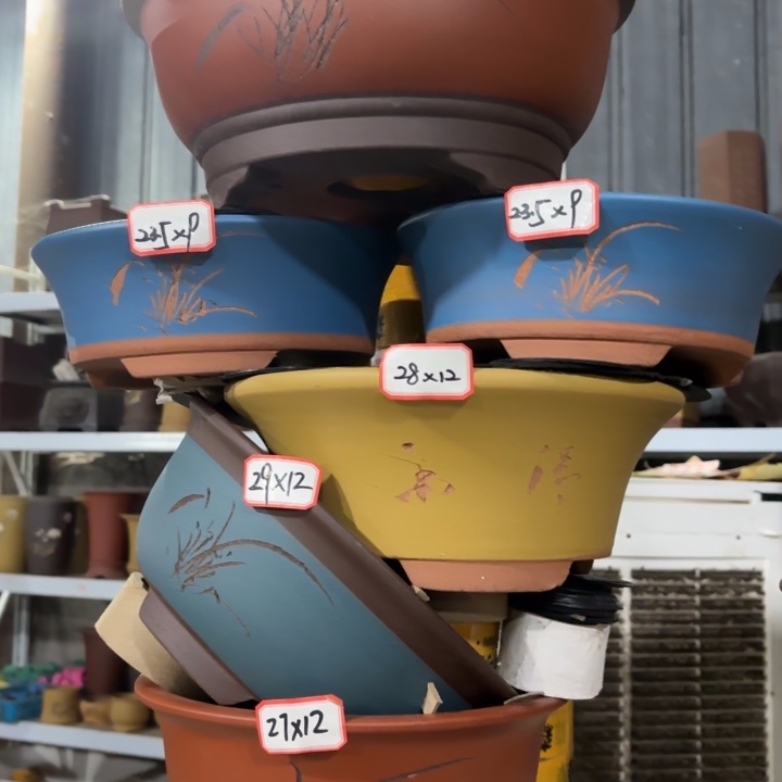 花盆紫砂100-6。     