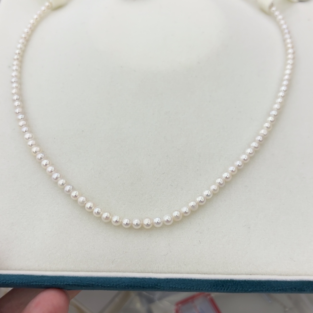 淡水珍珠颈饰银S925镶嵌700