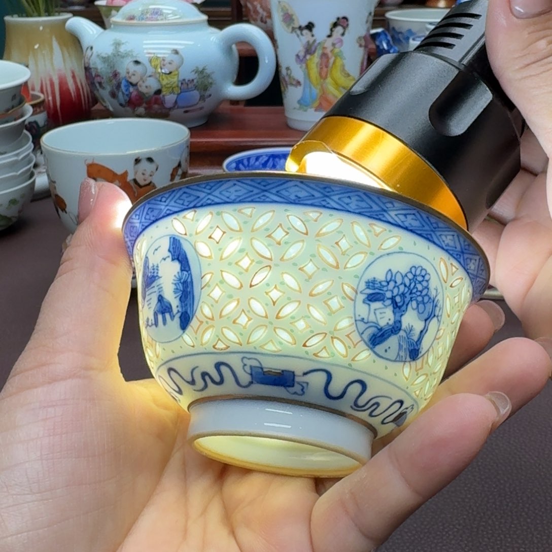 瓷片景德镇仿古手工制作精品展示