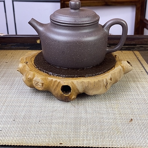 紫砂茶壶宜兴紫砂大水潭天青260c c