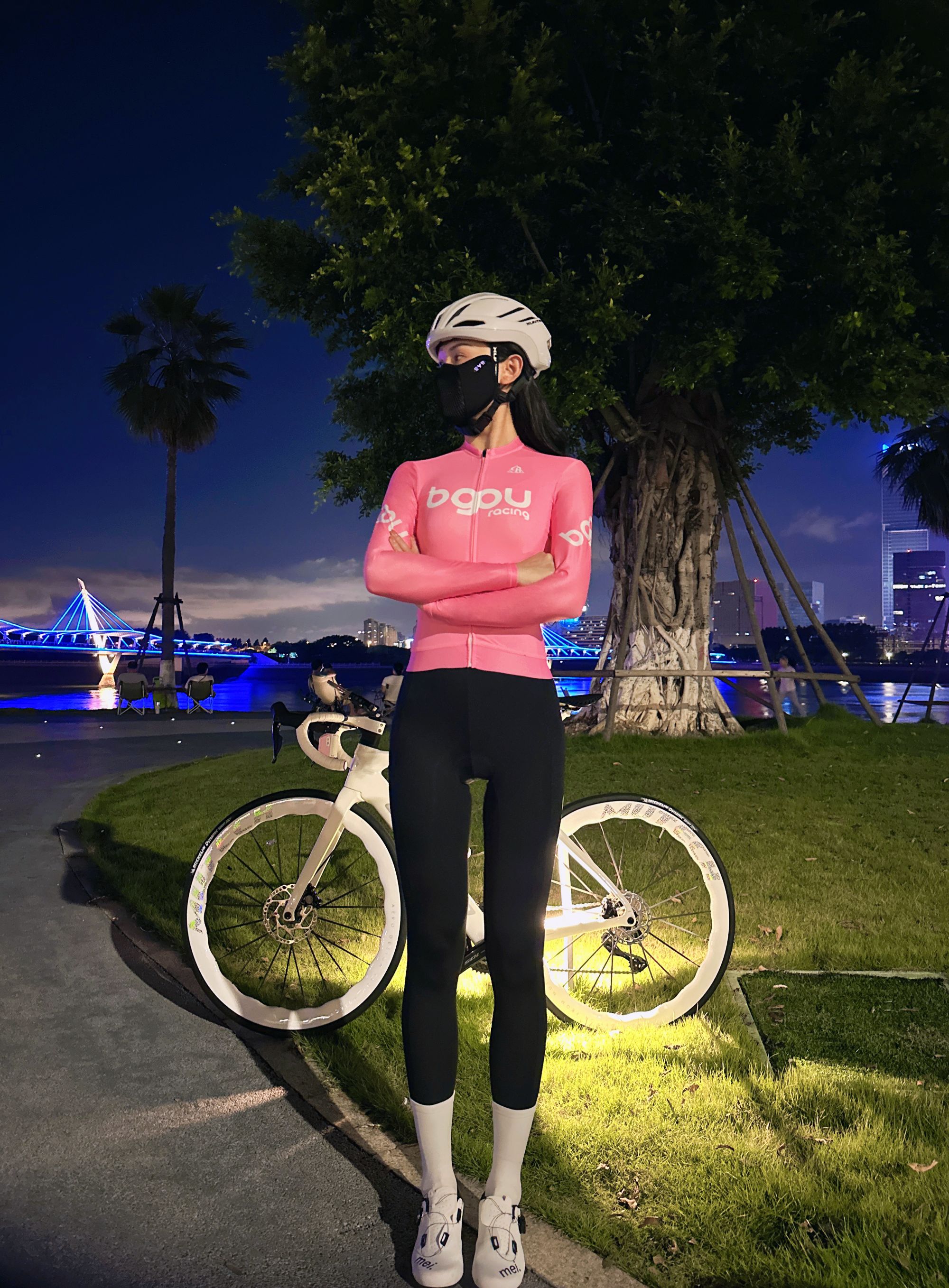 BGOU春夏季长袖速干骑行装备男女款公路骑车自行车女士女款骑行服