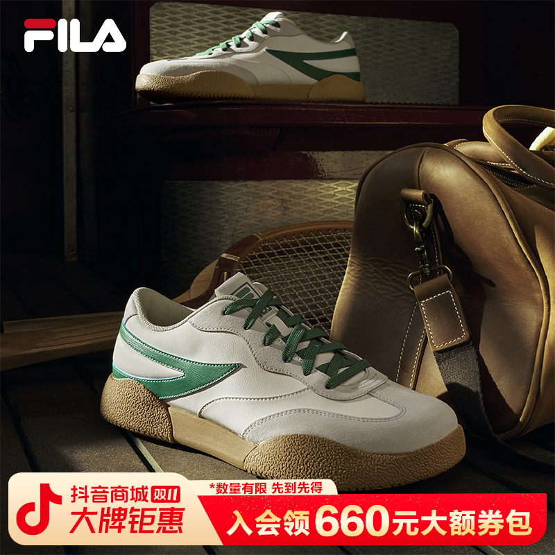 Fila/斐乐【企鹅鞋 德训鞋】情侣户外运动休闲复古板鞋F12M512207F