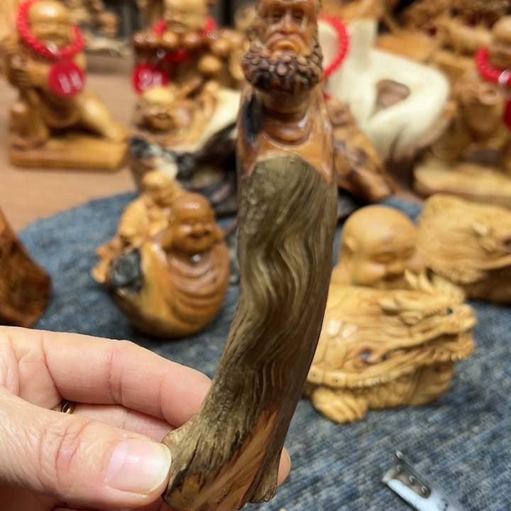 柏木太行崖柏手把摆件